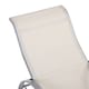 image 8 of Outsunny 3 Pieces Lounge Chair Set Garden Sunbathing Chair w/ Table Cream