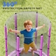 image 7 of AIYAPLAY 4.6FT Kids Trampoline with Safety Enclosure Net | Purple | Purple