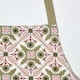 image 3 of Homescapes Green & Pink Retro 100% Cotton Apron
