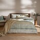 image 1 of Yard Swift Brushed Cotton Duvet Cover Set | Green | Eucalyptus | King