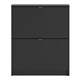 image 2 of Shoes Shoe Cabinet 2 Flip Down Doors and 1 layer in Matt Black