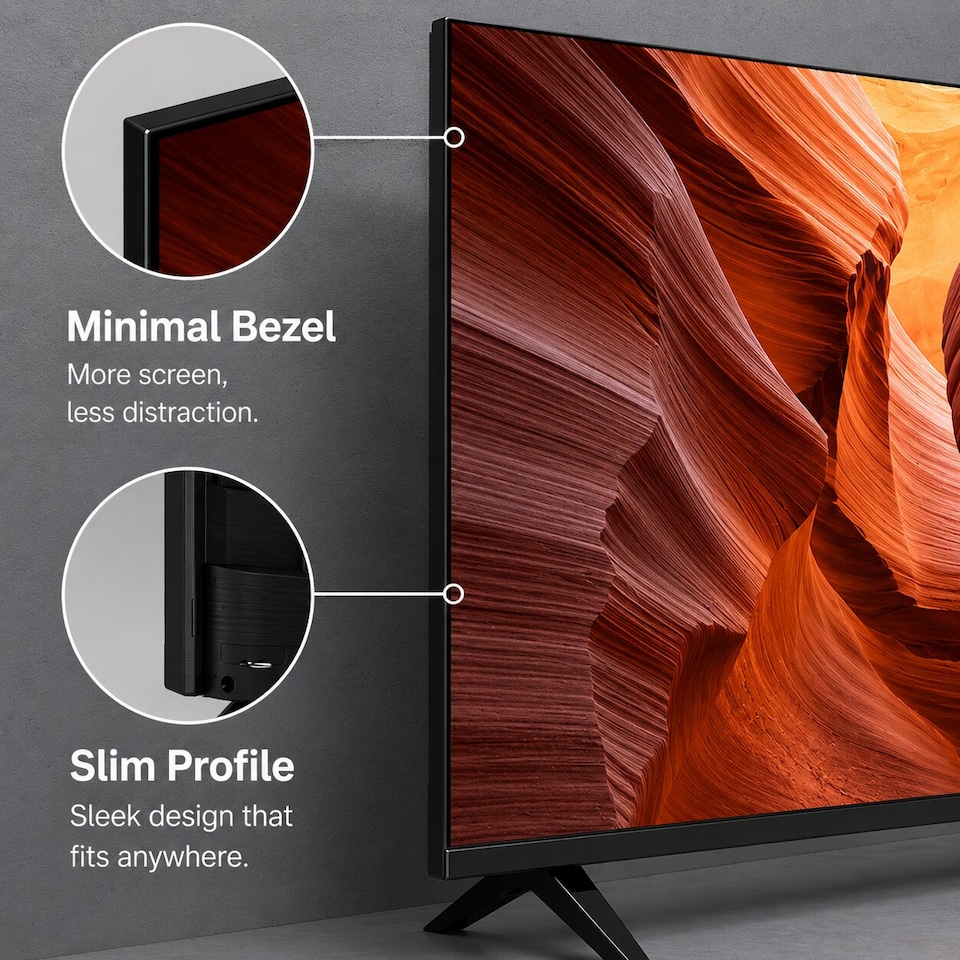 image 1 of EMtronics 32-Inch HD Ready 720p LED TV - Black