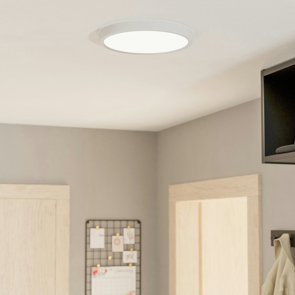 image 1 of EGLO Fueva 6 White LED Ceiling Light, 27cm White