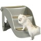 image 1 of PawHut Foldable Pet Stairs 3 Steps with Non-slip Mats for Small Dogs, Grey