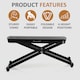 image 3 of Adjustable Guitar Footrest Classical Acoustic Footstool Stand for Musicians