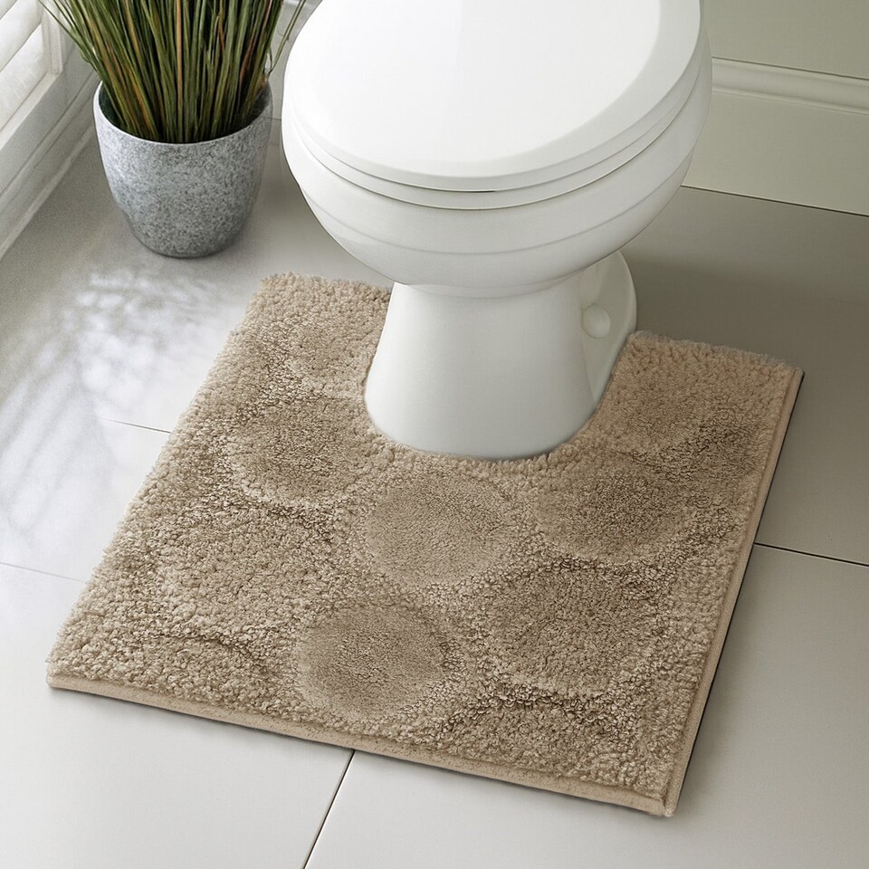 image 1 of Velosso Cobla Bath/ Pedestal Mat Cashmere Feel