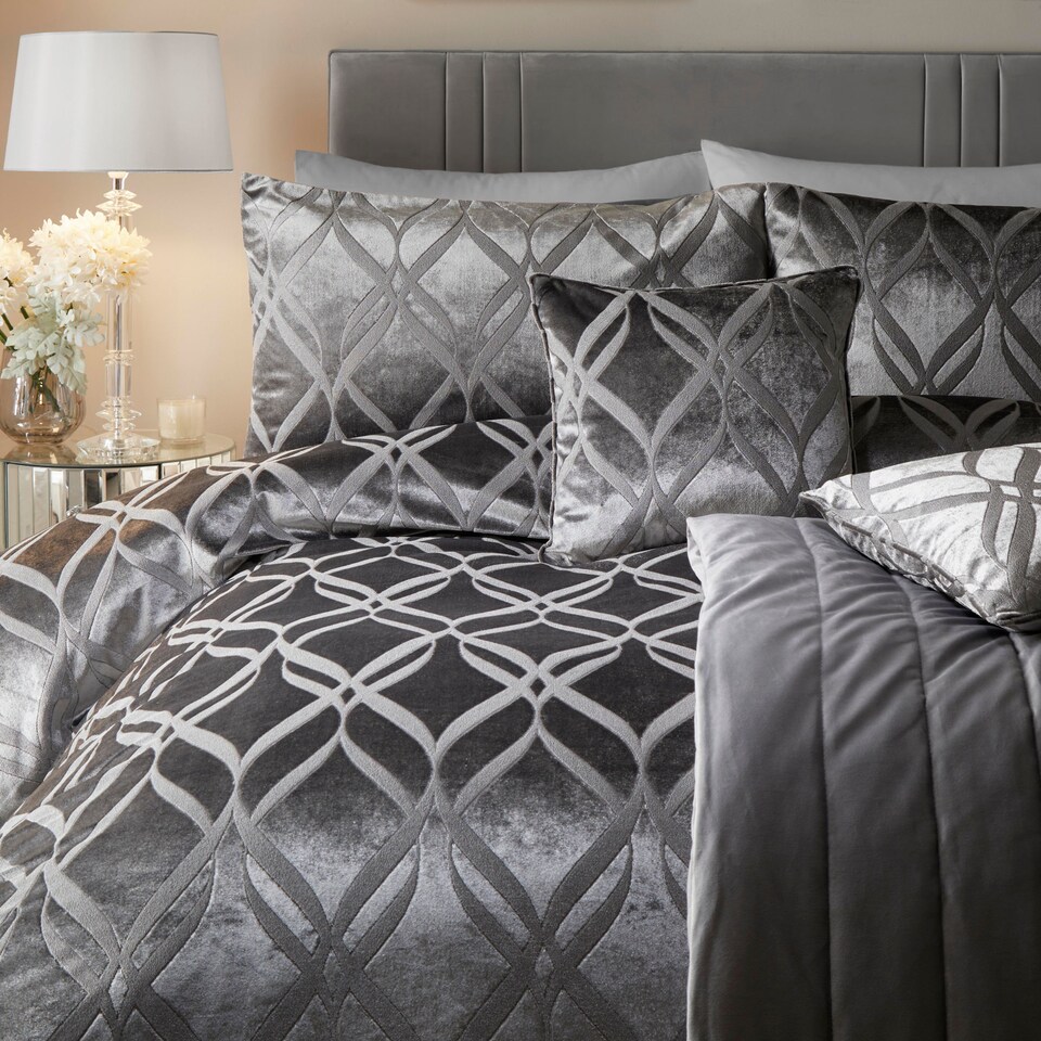 image 1 of Soiree Belfort Duvet Cover Set Slate