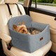 image 10 of Skylos Pet Booster Dog Car Seat Travel Carrier Bed Bag Basket Puppy | Grey | Grey