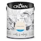 image 1 of Crown Matt Emulsion Cream White 5L