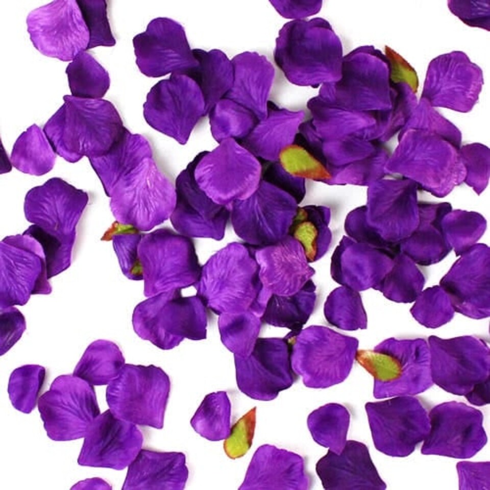 Plum Fabric Rose Petals