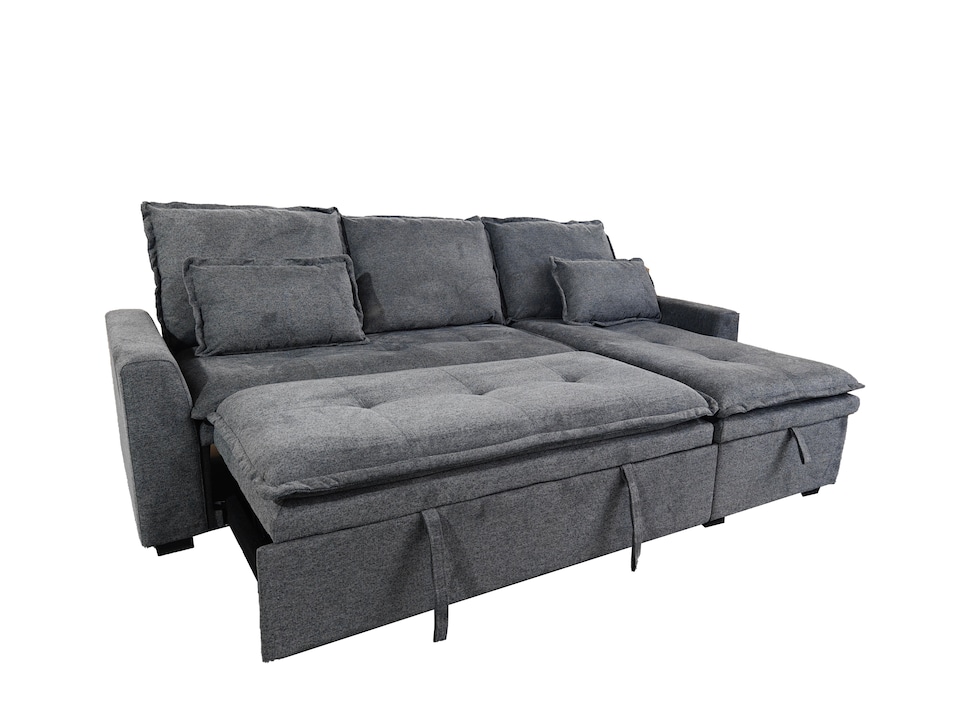 image 1 of Lucca 3 Seater Storage Sofa in Grey or Silver | Grey | One Size