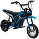 image 1 of HOMCOM 24V Kids Electric Motorbike with Twist Grip Throttle, Music, Horn - Blue