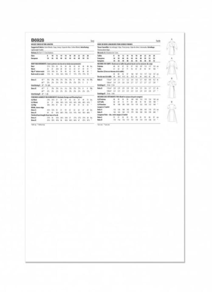 image 1 of Simplicity 6928 Paper Sewing Pattern – Women’s Dress, Size B5 (8–10–12–14–16), Easy