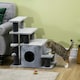 image 2 of PawHut Dog Steps for Bed 4 Step Pet Stairs Cat House with Detachable Cover