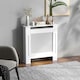 image 2 of HOMCOM Radiator Cover Heating Cabinet Solid MDF Small Sized White Modern Home