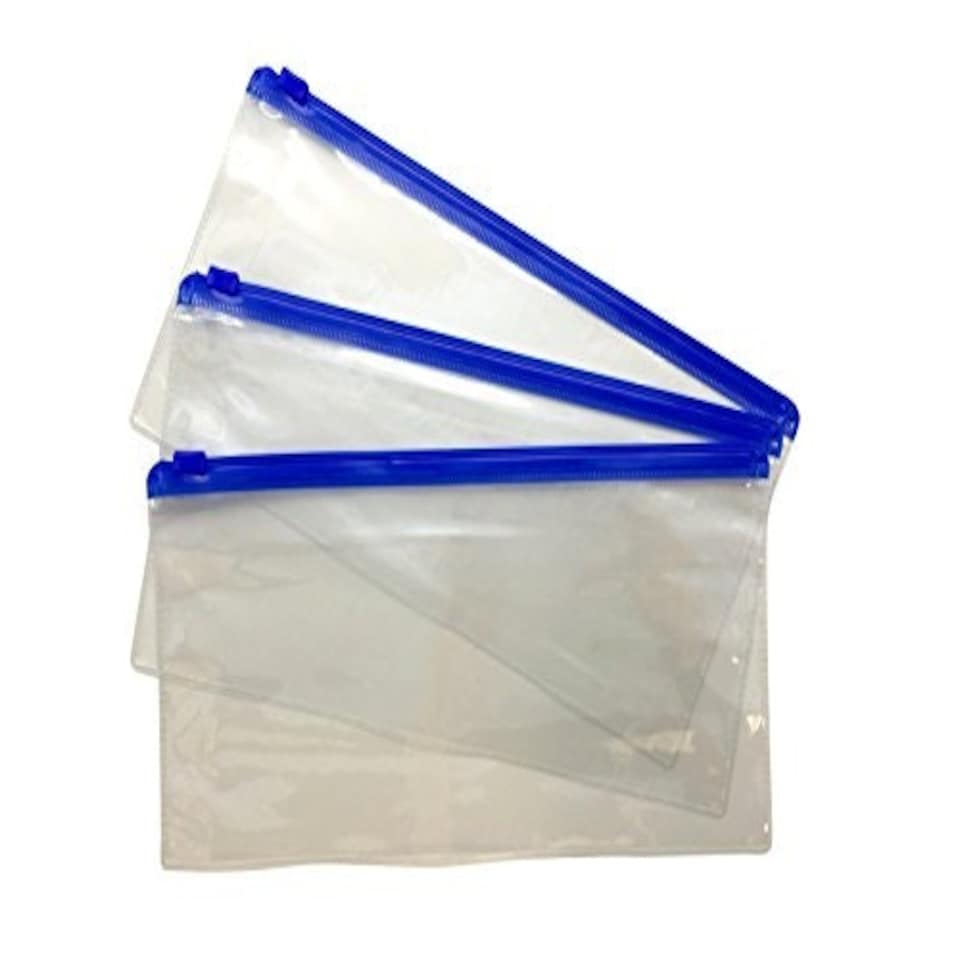 image 1 of Pack of 12 DL Blue Zip Zippy Bags
