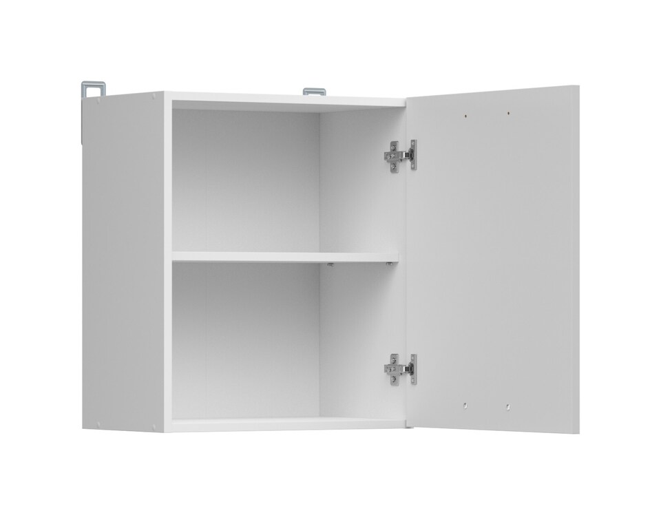 image 1 of Kitchen Wall Unit Cabinet 500mm Cupboard Light Grey Gloss Left Right 50cm Door Junona