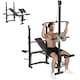 image 1 of SPORTNOW Multi-Exercise Incline Flat Weight Bench with Bench Press Rack