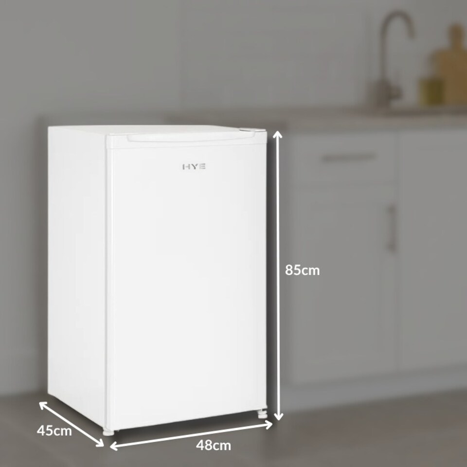 image 1 of HYE Under Counter Freezer 60 Litre Freestanding 48cm Reversible Door - White - RF01UCFR60W01