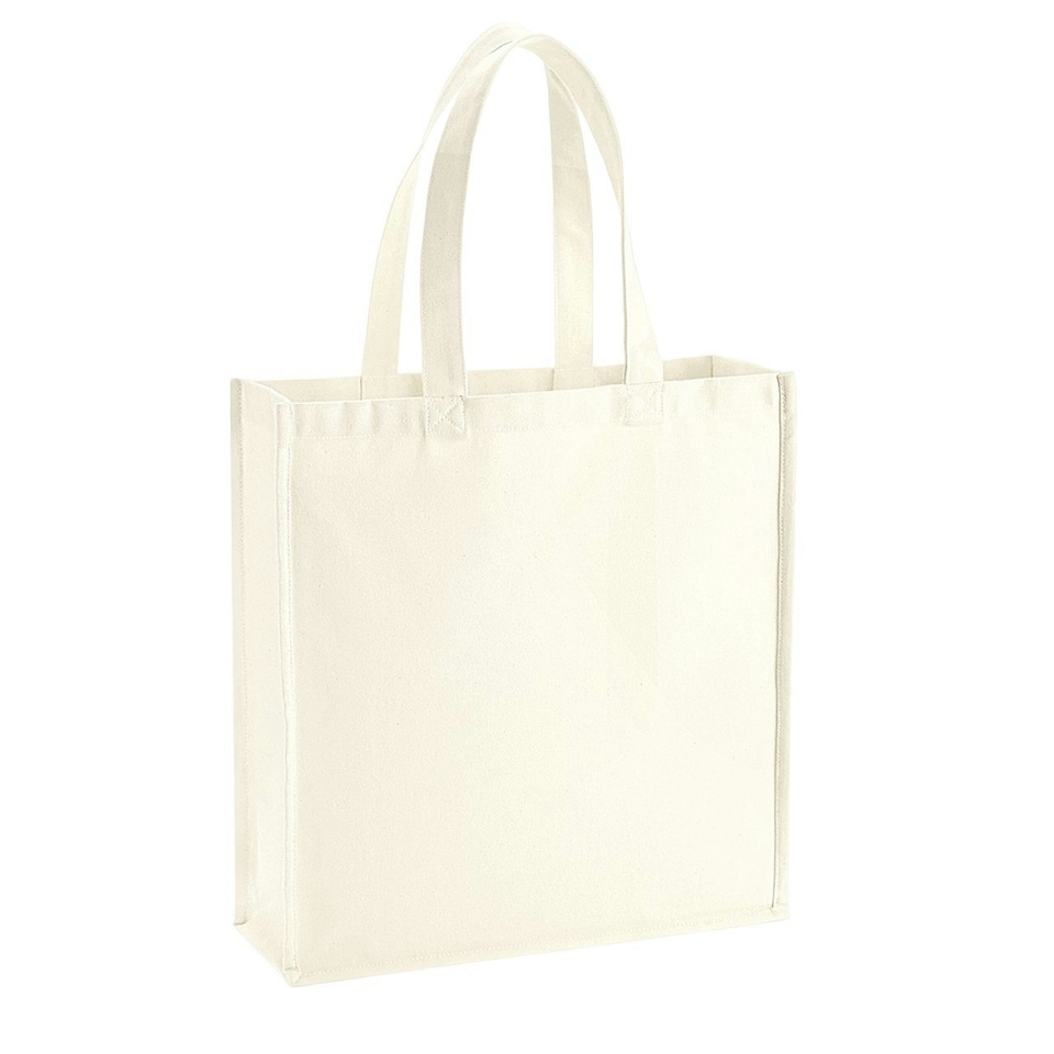 image 1 of Westford Mill Gallery Canvas Tote Bag - Natural - One Size | Cream
