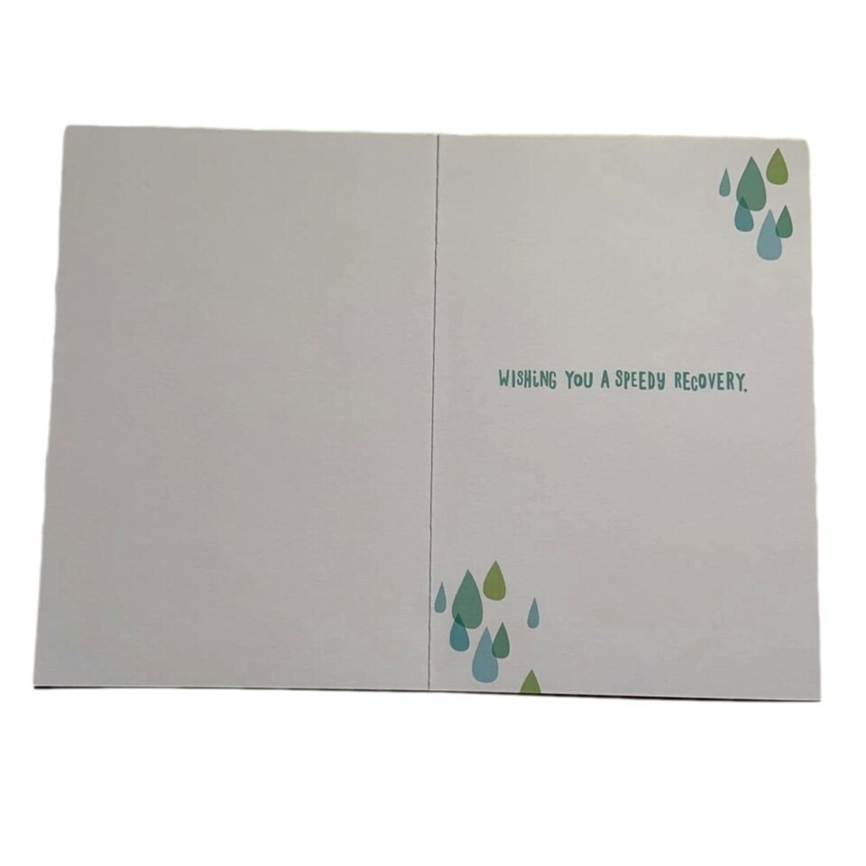 image 1 of Speedy Recovery Umbrella And Rainbow Design Get Well Soon Card