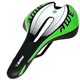 image 3 of AWE Adult Unisex MTB/Race Bike Green/Black/White Gel Saddle With Chromo Rails