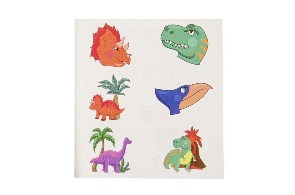 image 1 of 72 Pieces Dinosaur Tattoos