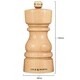 image 3 of Cole & Mason London Beech Wood Salt & Pepper Mill Set 130mm