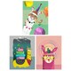 image 1 of Set of 3 Girl Kids Bedroom Llama Cool White Yellow Pink Camping Party Wall Art Print A4