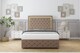image 2 of Sloomy Sofia Gold Mink Plush Divan Bed Base 4 Drawers With 26 Inch Strutted Headboard & 12 Inch Matching Footboard | Brown | Mink | Double | 1