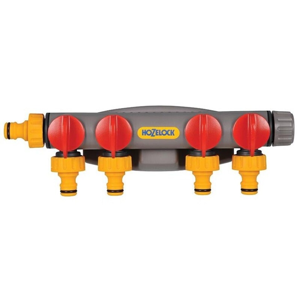image 1 of Hozelock 2150 4-way Tap Connector - Multi Colour - One Size | Multi | One Size