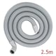 image 3 of SPARES2GO Universal Drain Hose with Right Angle End for Washing Machines (2.5m, 19mm / 21mm)