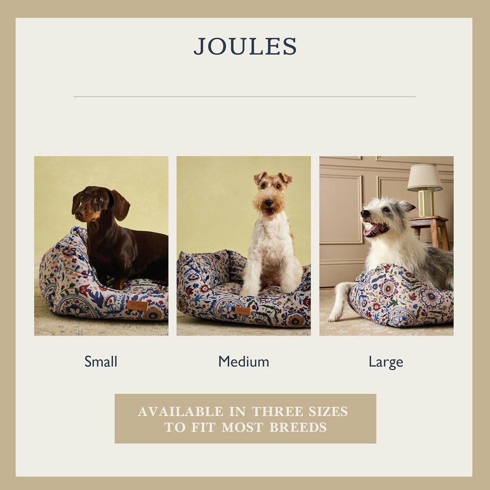 image 1 of Rosewood Joules Festival Floral Box Dog Bed | Multi | S | 1