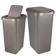 image 2 of 1 x 45L Tall Moda Swing & Lift Bin Platinum With Special Lid For Rubbish & Waste Grey