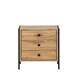 image 1 of Bedside with 3 Drawers