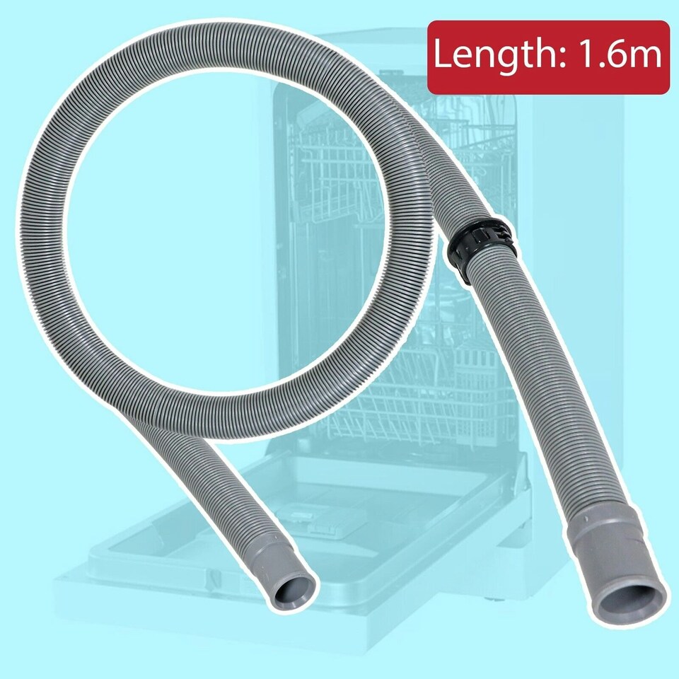 image 1 of SPARES2GO Universal Straight Drain Hose Pipe for Dishwasher Washing Machine (21mm)