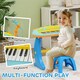 image 3 of AIYAPLAY 37-Key Kids Piano w/ Microphone, Stool, Record & Play Function