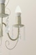 image 5 of ValueLights Lille Pair Three-Way Chandelier Ceiling Lights In Distressed White Cream Finish | Cream