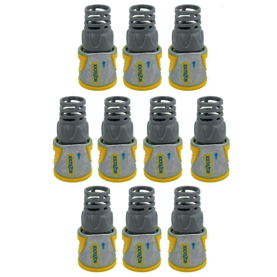 image 1 of Hozelock Metal Hose Pipe End Connector Quick Release Fitting Pro Water 10PK