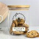 image 3 of Personalised Bee Glass Jar with Bamboo Lid
