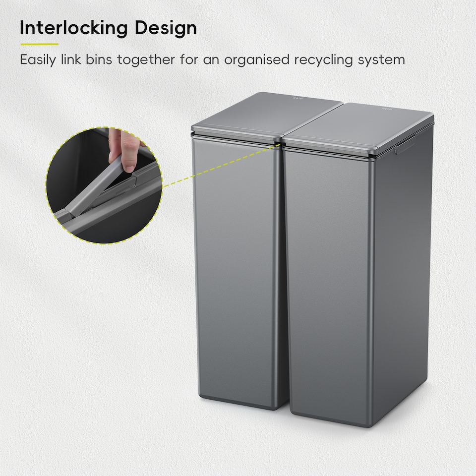 image 1 of Morandi Touch Twin Pack 40L 2x DG | Grey | Dark Grey | 40L