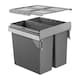 image 1 of FittingsCo, Manta X Under Counter Pull Out Waste Bin 68 L (2 x 34 L) for 500mm Cabinet, Side Mounted Soft Close