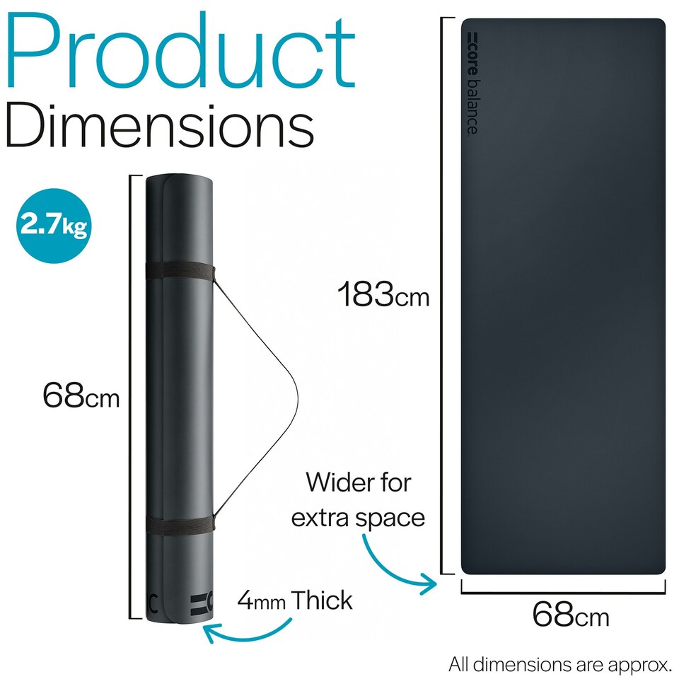 image 1 of Rubber Exercise Mat Pro (4mm Thick)