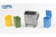 image 1 of Bruder Accessories Garbage Can Set (3 Small, 1 Large) Municipal & Yard Play Accessory Set