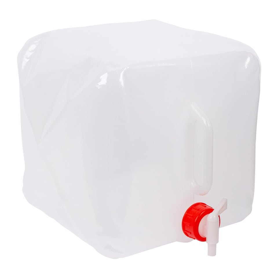 Redwood Plastic Collapsible Water Container with Tap - 15L - White