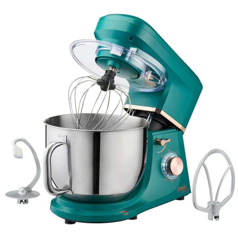 image 1 of Cooks Professional Stand Mixer | Blue | Teal & Copper