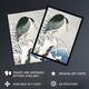 image 2 of Heron In Snow Vintage Bird Ukiyo E Japanese Wall Art Print Koson 18x24"