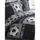 image 2 of Kids Club Shoot Football Duvet Cover Set - Grey/Black/White - Single Grey | Single