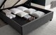 image 2 of Aurora Grey Velvet Ottoman Bed And Memory Maestro Memory Foam Mattress Double | Grey
