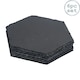 image 1 of Argon Tableware Hexagon Slate Placemats - 30 x 26cm - Pack of 6 Black